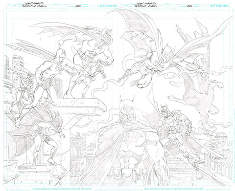 DETECTIVE COMICS #1000 DF EXCLUSIVE WRAPAROUND ART VARIANT COVER BY DAN JURGENS ULTRA LIMITED PURE PENCIL SKETCH EDITION