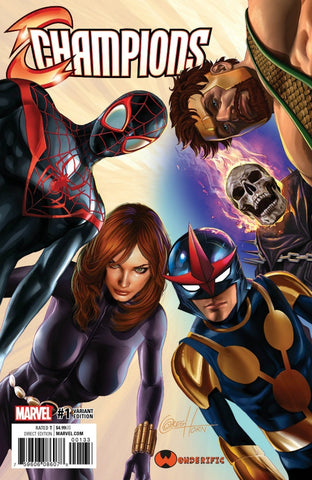 CHAMPIONS VOL 2 #1 WONDERIFIC GREG HORN VARIANT