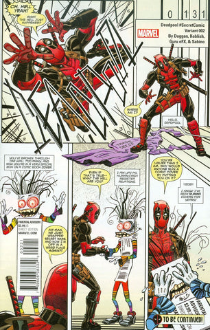 DEADPOOL #2 KOBLISH SECRET COMIC VAR