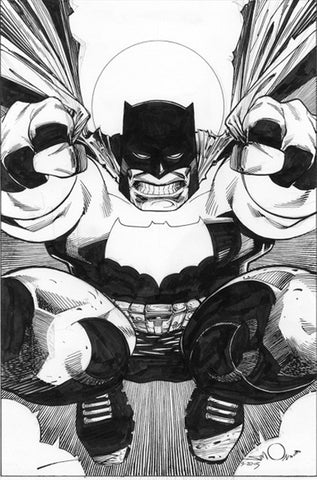 DARK KNIGHT III THE MASTER RACE #1 LARRY COMICS B&W EXCLUSIVE