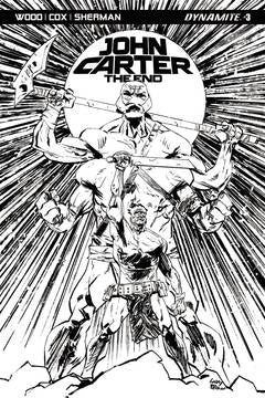 JOHN CARTER THE END #3 CVR C 10 COPY BROWN B&W INCV