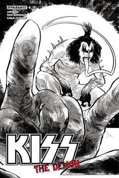 KISS DEMON #4 (OF 4) CVR E 10 COPY STRAHM B&W INCV