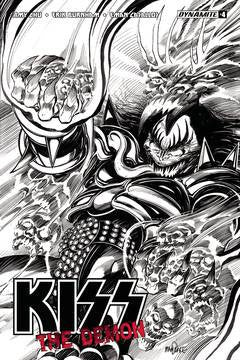 KISS DEMON #4 (OF 4) CVR F 15 COPY MANDRAKE B&W INCV