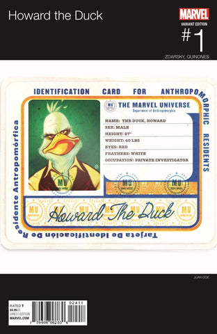 HOWARD THE DUCK #1 DOE HIP HOP VAR