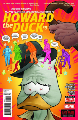 HOWARD THE DUCK #3 QUINONES 2ND PTG VAR