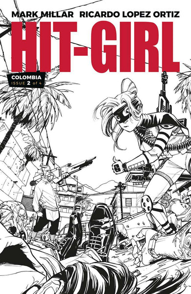 HIT-GIRL #2 CVR B B&W REEDER (MR)