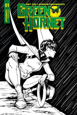 GREEN HORNET #1 CVR F 20 COPY IHDE B&W INCV