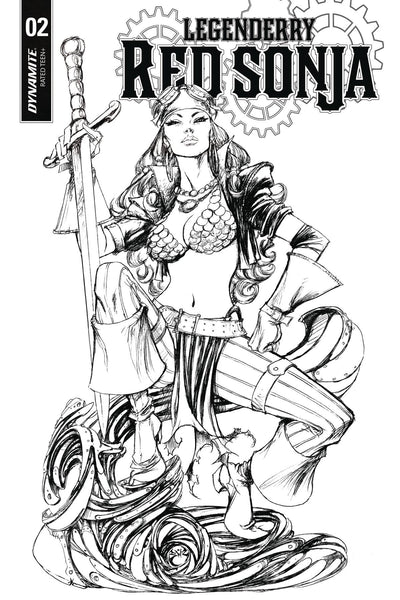 LEGENDERRY RED SONJA #2 (OF 5) CVR B 10 COPY BENITEZ B&W INC