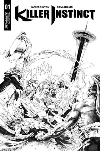 KILLER INSTINCT #1 CVR G 20 COPY LAU B&W INCV