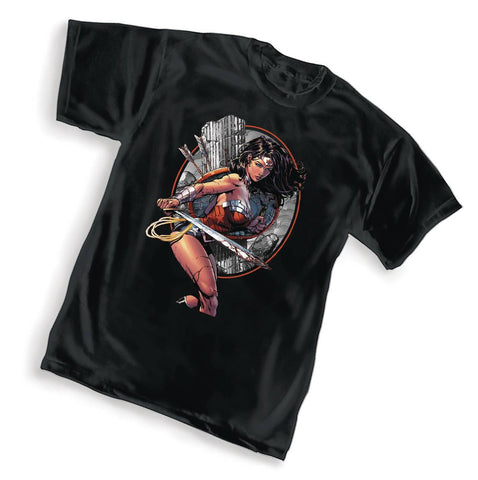 DC WONDER WOMAN WARRIOR MENS BLACK T-SHIRT BUNDLE (C: 1-1-2)