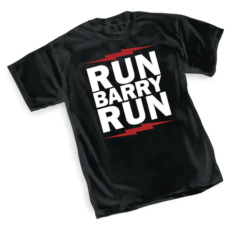 FLASH TV RUN BARRY RUN MENS BLACK T-SHIRT BUNDLE (C: 1-1-2)