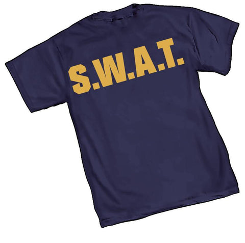 GOTHAM TV GOTHAM CITY PD SWAT MENS NAVY T-SHIRT BUNDLE (C: 1