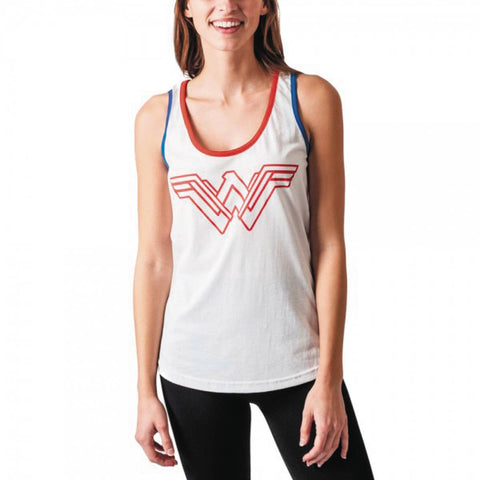 DC MOVIE WONDER WOMAN JRS WARRIOR WHITE TANK MED (C: 1-1-2)