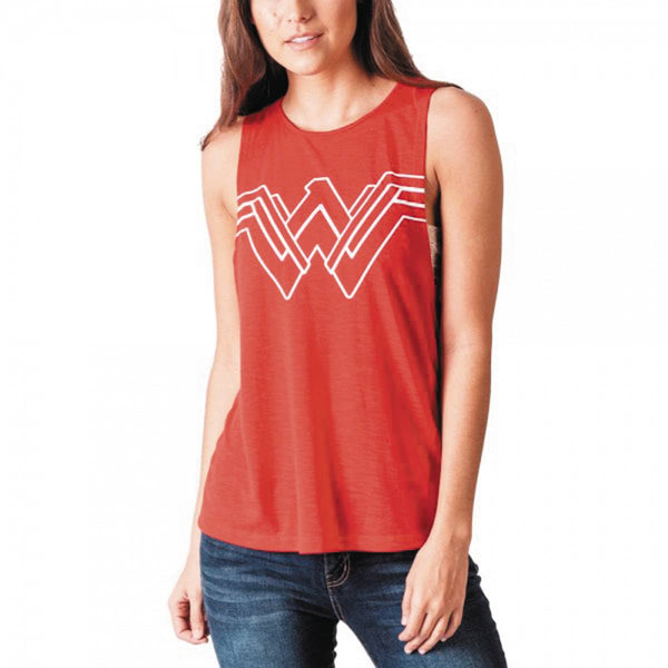 DC MOVIE WONDER WOMAN JRS CUT-OUT RED TANK SM (C: 1-1-2)