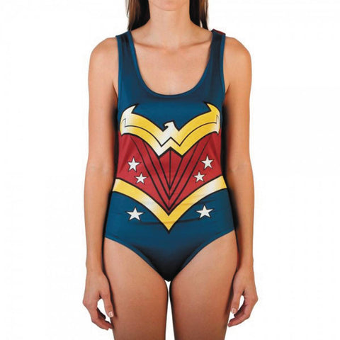 DC COMICS WONDER WOMAN JRS BODY-SUIT W/ CAPE MED (C: 1-1-2)