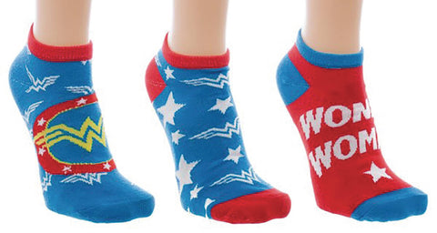 DC WONDER WOMAN 3PK ANKLE SOCKS (C: 1-0-2)