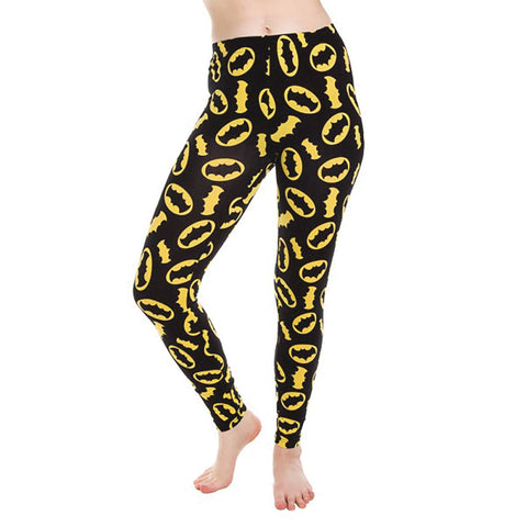 DC BATMAN ALL OVER PRINT LOGO LEGGINGS LG (C: 1-0-2)