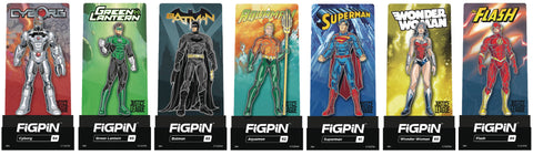 FIGPIN JUSTICE LEAGUE ENAMEL FIGURE PIN 9PC ASST (C: 1-1-2)