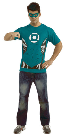 DC GREEN LANTERN T/S W/ MASK & RING MED (C: 1-0-2)