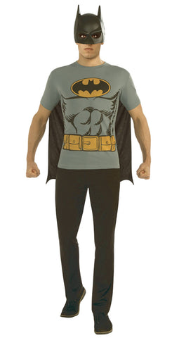 DC BATMAN T/S W/ MASK & CAPE MED (C: 1-0-2)