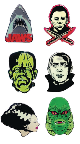 CLASSIC HORROR ENAMEL PIN 12PC ASSORTMENT (C: 1-1-2)