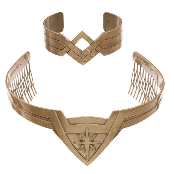 DC WONDER WOMAN MOVIE TIARA & BRACELET COSPLAY SET (C: 1-1-2