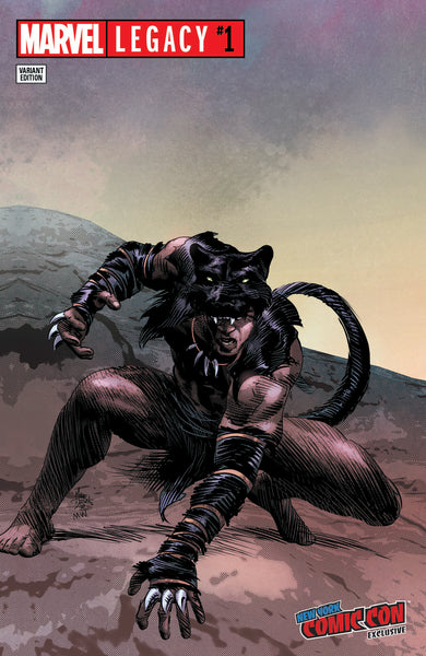 MARVEL LEGACY #1 NYCC  MIKE DEODATO BLACK PANTHER