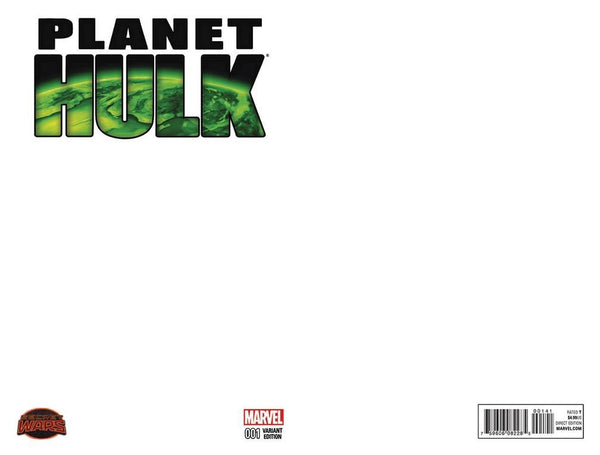 PLANET HULK #1 BLANK VARIANT