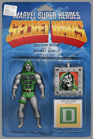 SECRET WARS #8 (OF 8) CHRISTOPHER ACTION FIGURE VAR