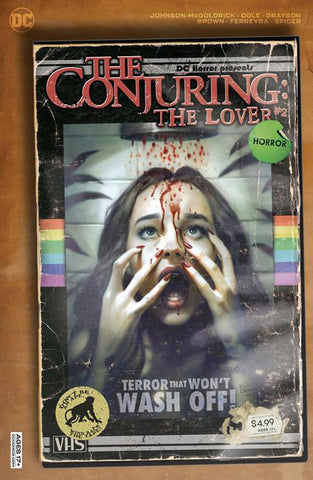 DC HORROR PRESENTS THE CONJURING THE LOVER #2 (OF 5) CVR B RYAN BROWN VHS TRIBUTE CARD STOCK VAR (MR)