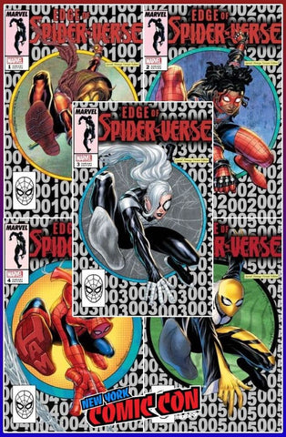 EDGE OF SPIDER-VERSE #1-5 TYLER KIRKHAM EXCLUISVE SET