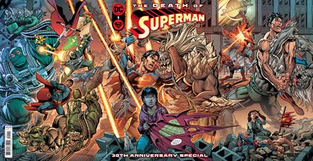 DEATH OF SUPERMAN 30TH ANNIVERSARY SPECIAL #1 (ONE-SHOT) CVR A DAN JURGENS & BRETT BREEDING GATEFOLD COVER