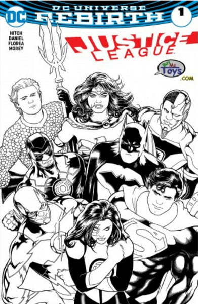 JUSTICE LEAGUE #1 BUY ME KEVIN MAGUIRE SKETCH B&W VARIANT