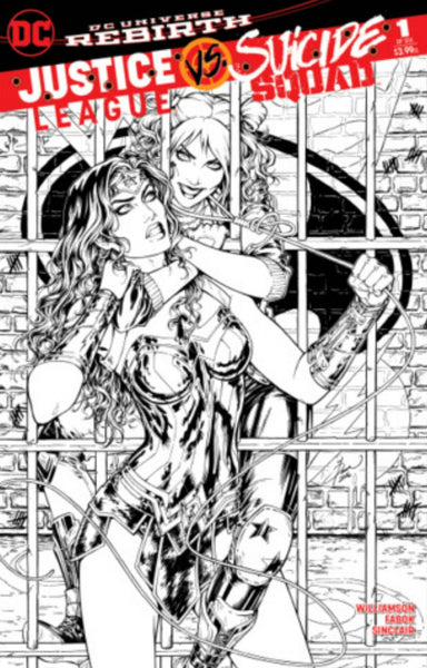 JUSTICE LEAGUE VS SUICIDE SQUAD #1 MOST GOOD SKETCH VARIANT