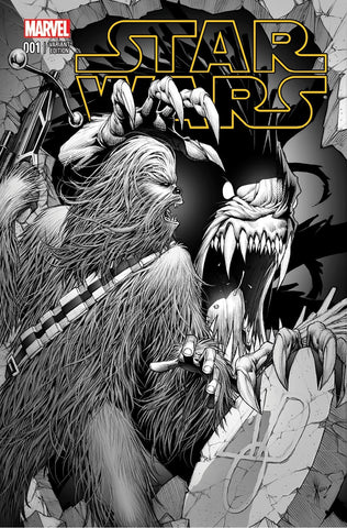 STAR WARS #1 AOD COLLECTABLES EXCLUSIVE VARIANT B&W
