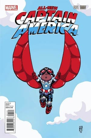 All-New Captain America #1 Cover B Variant Skottie Young Baby Co