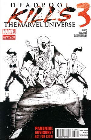 Deadpool Kills The Marvel Universe #3 2nd Ptg Variant Cover