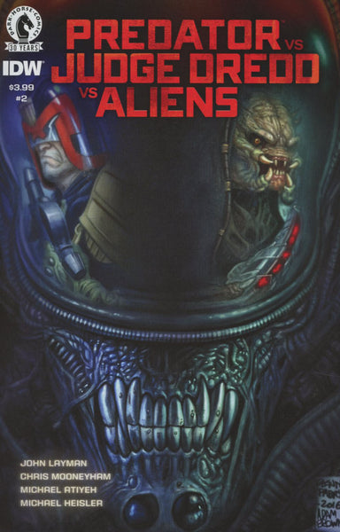 PREDATOR VS JUDGE DREDD VS ALIENS #2 COVER A 1st PRINT