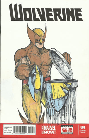 Wolverine vol 6 # 1 Original Sketch By Shannon Ritchie