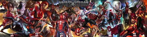 SPIDER-GEDDON  IN HYUK LEE CONNECTING COVERS 6 PACK